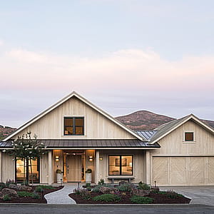 The top 8 exterior trends defining curb appeal in 2026:  Warm colors, black trim and beams
