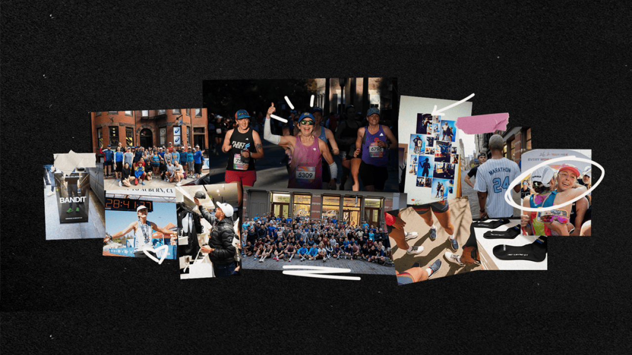 Collage of runner-founded brands.