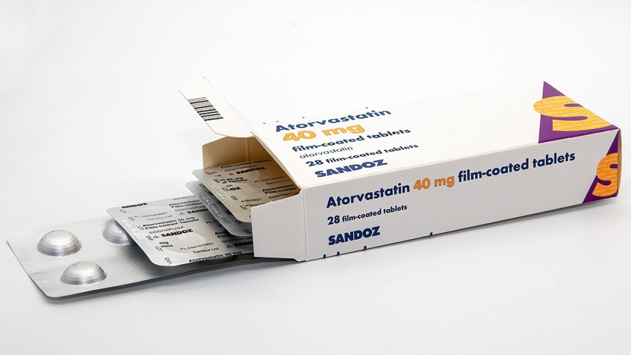 A box of Atorvastatin.