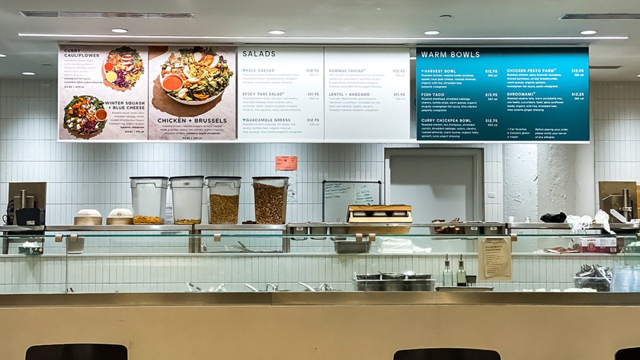 A Sweetgreen restaurant in downtown Brooklyn, New York.
