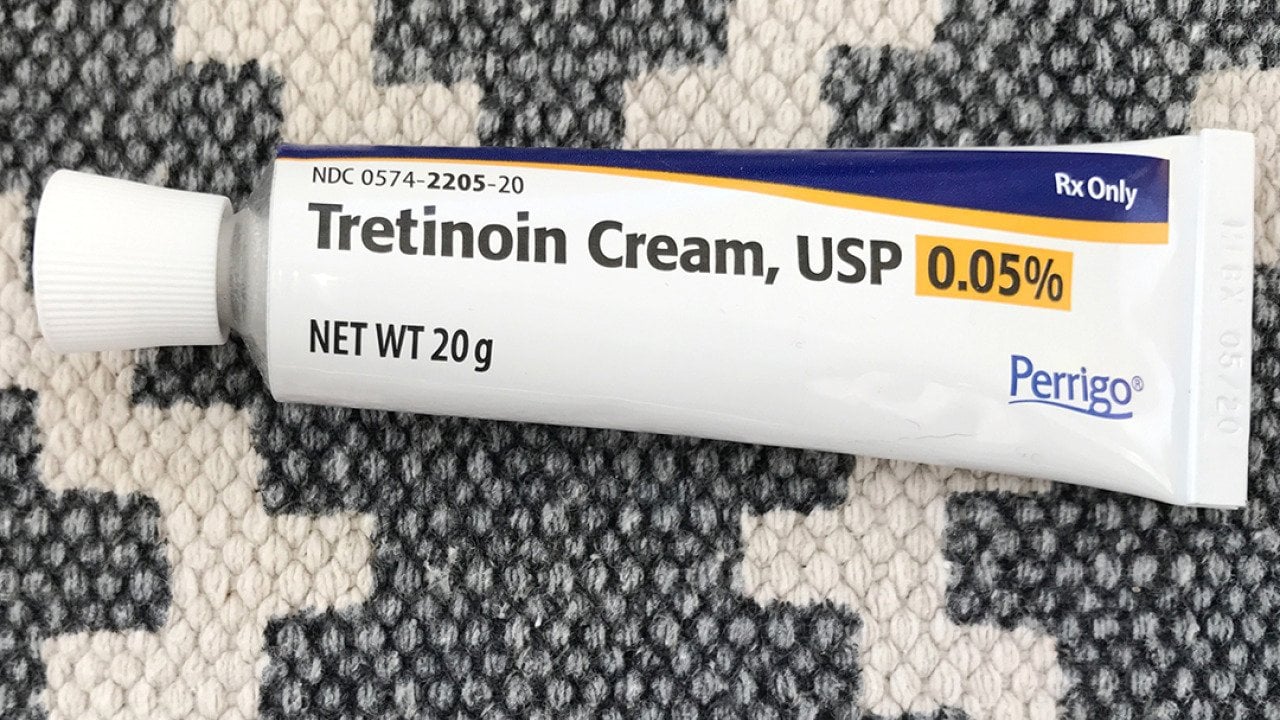 A 20g tube of Tretinoin face cream.