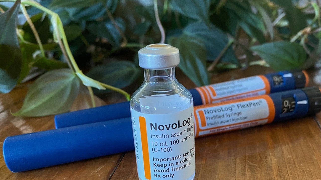NovoLog insulin in bottle and pen forms.