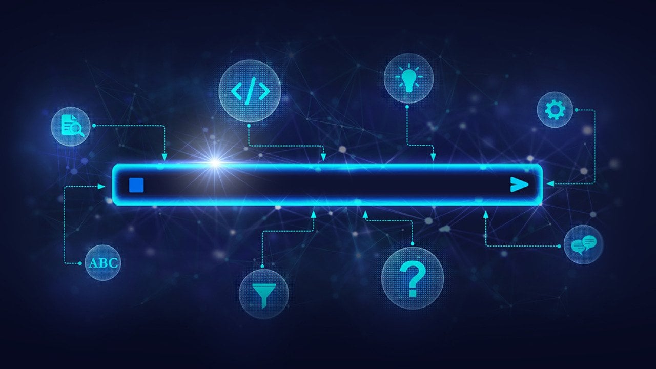 A conceptual illustration of Search Generative Experience or SGE.