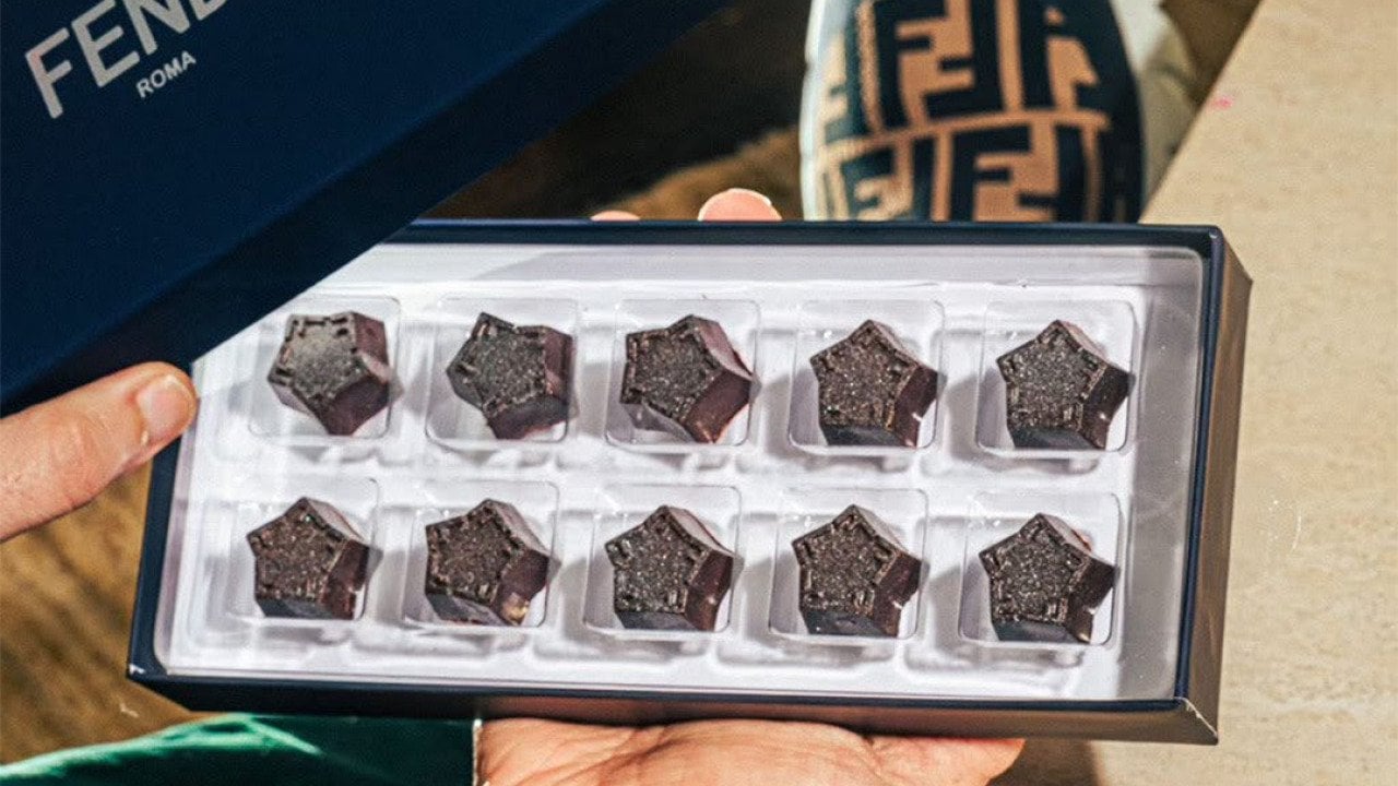 A box of luxury chocolates.