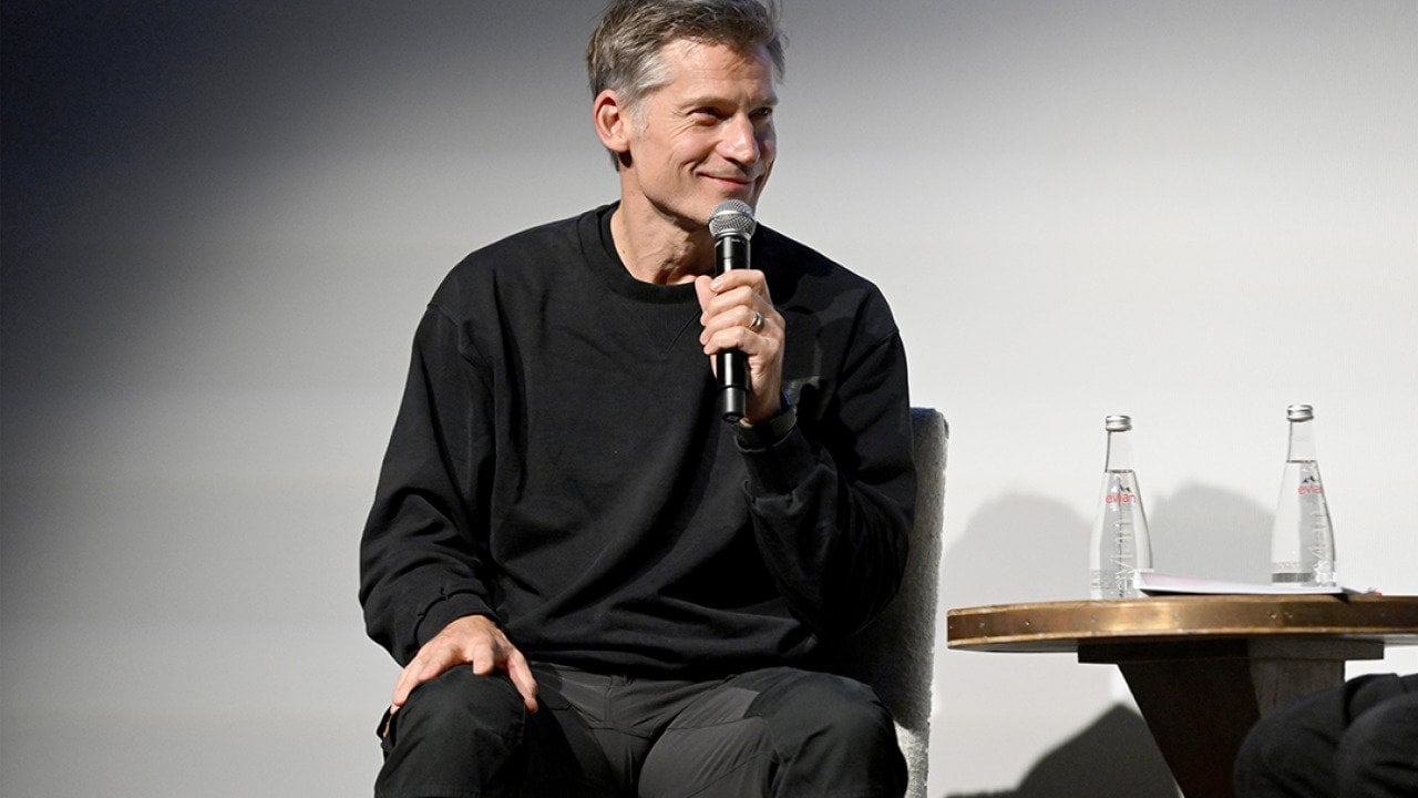 Nikolaj Coster-Waldau speaks onstage during the Season 2 premiere of 'An Optimist's Guide to the Planet' at Crosby Hotel, New York City.