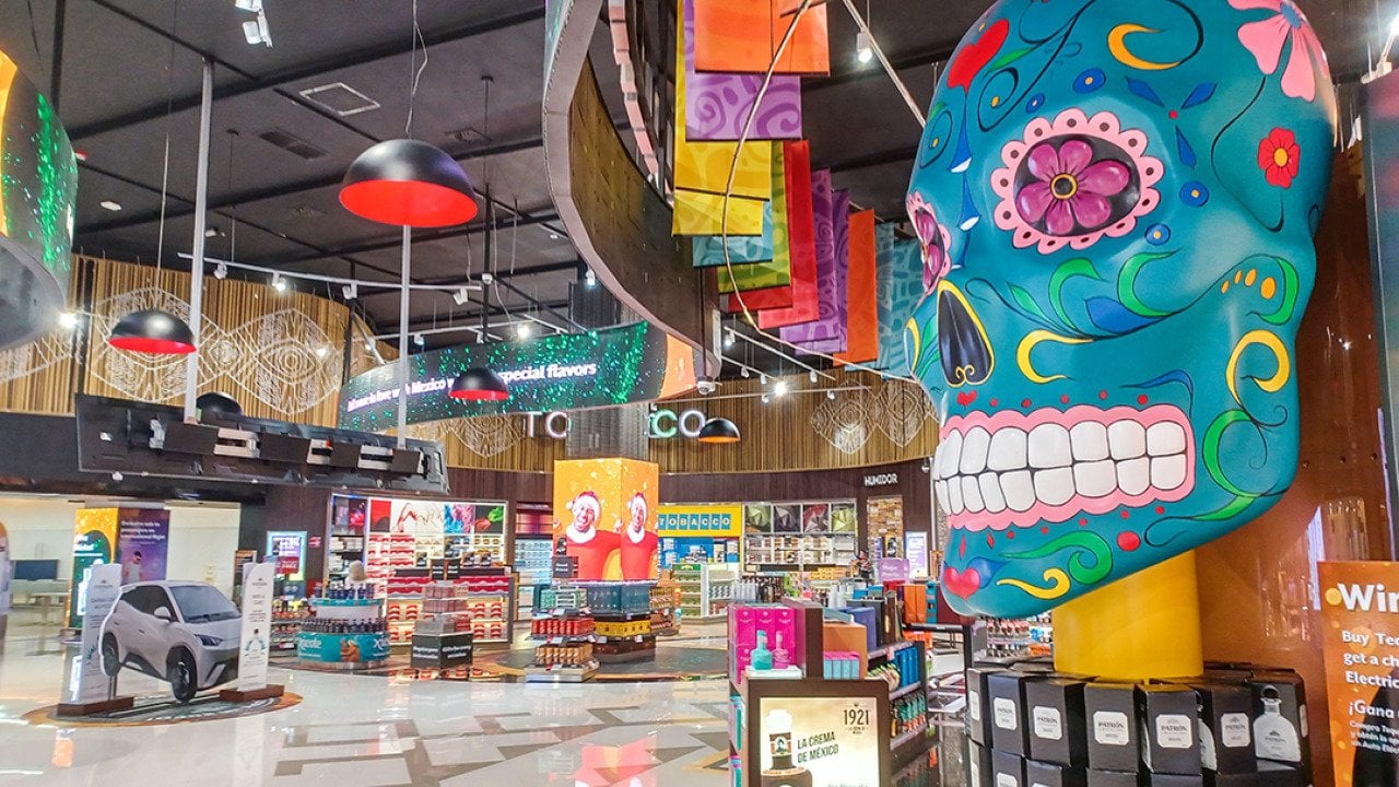 Cancun International Airport's Duty Free store.