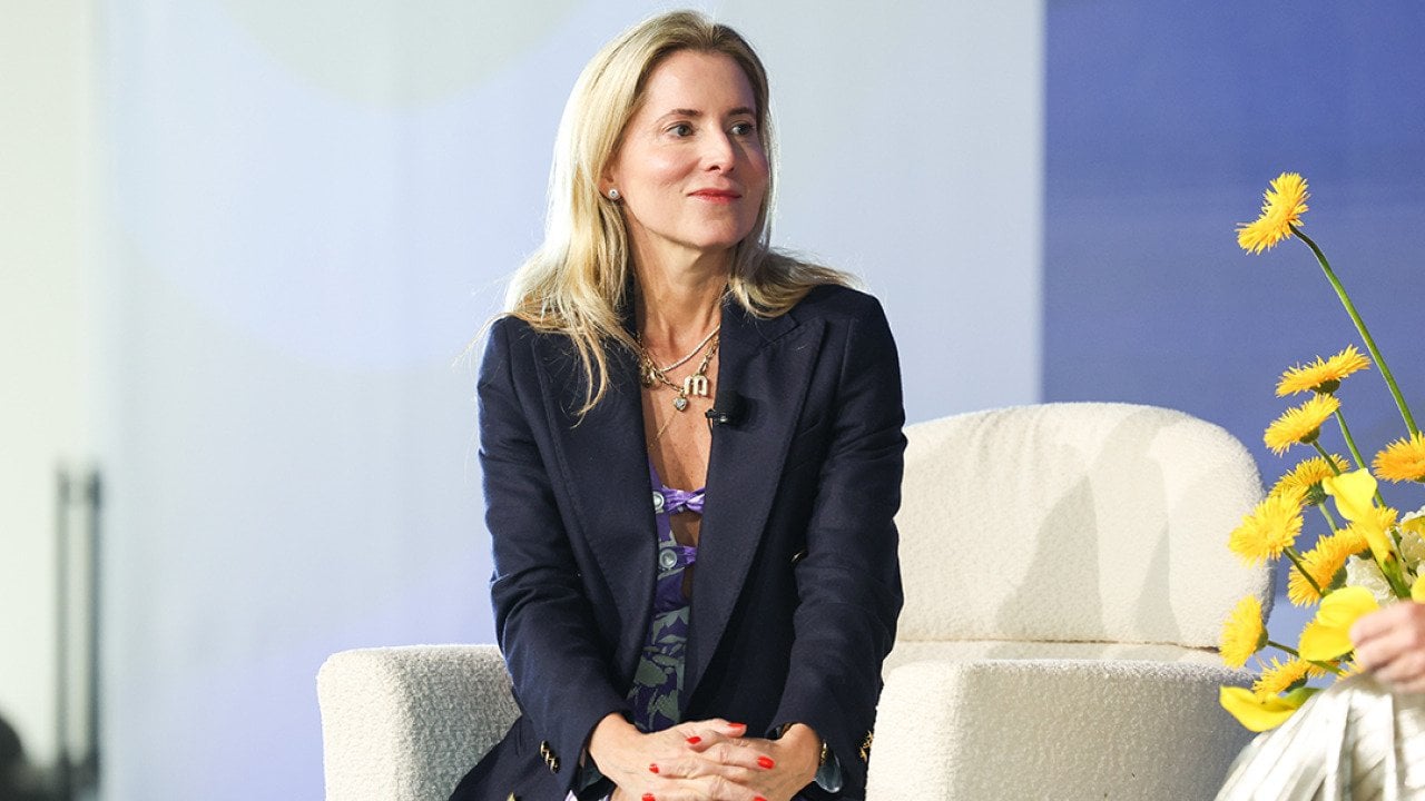 Larroudé Co-Founder and CCO, Marina Larroude at the Women in Power Forum held at the Glasshouse on September 08, 2025 in New York.