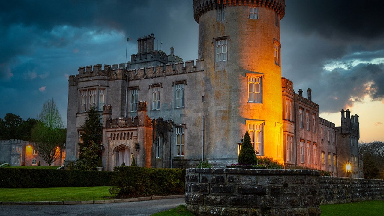 A view of the Dromoland Castle in Ireland.