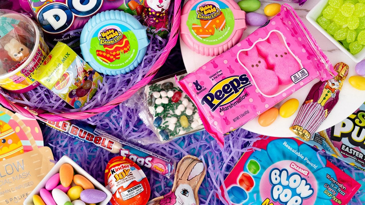 An assortment of popular Easter candies.