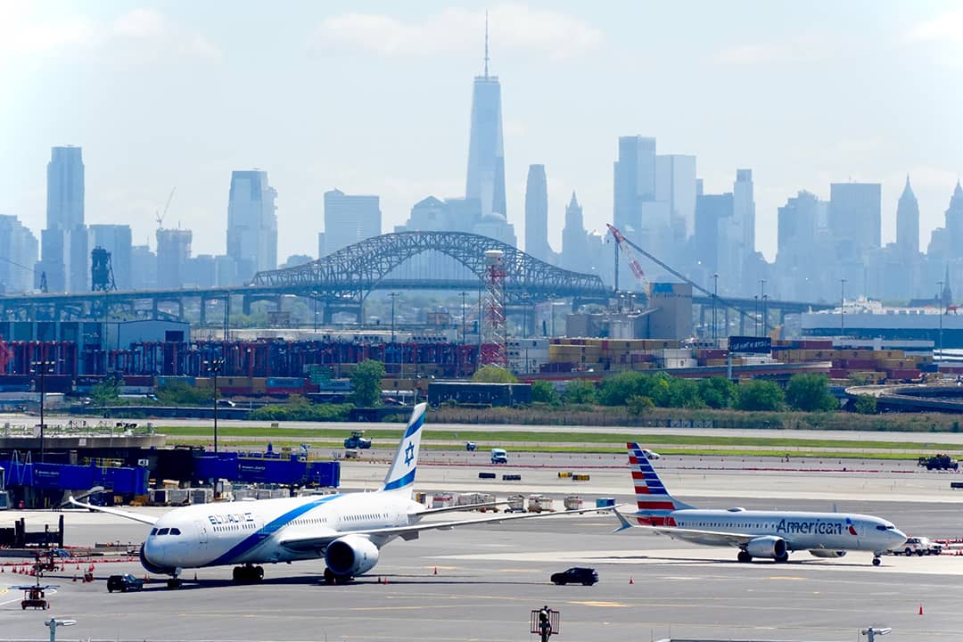 Planes parked at the Newark Liberty International Airport in New Jersey.