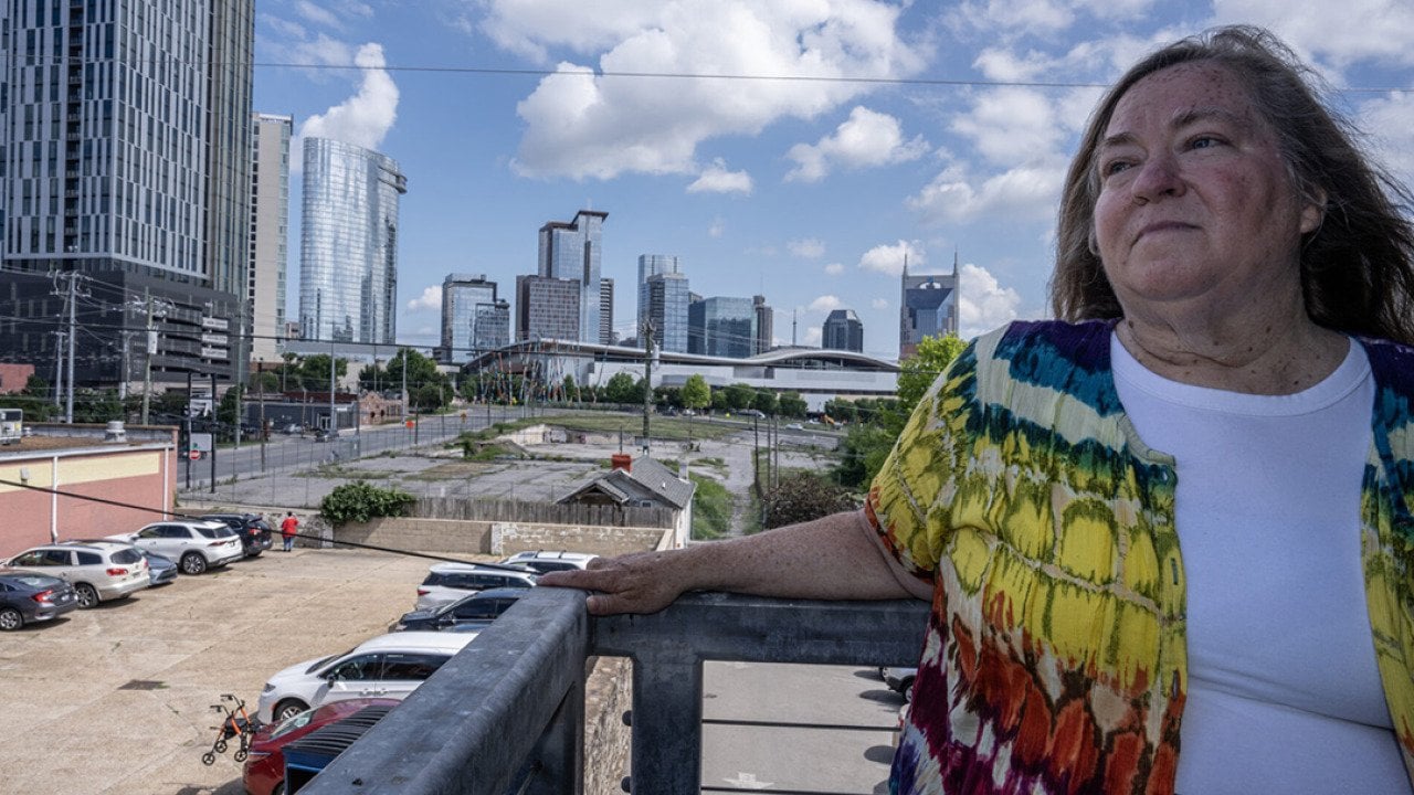 Cassandra Doyle, one of about 100,000 Tennesseans who lost SNAP food benefits since the Trump administration’s One Big Beautiful Bill, posing for a photo from Nashville women's shelter in Tennessee, USA.