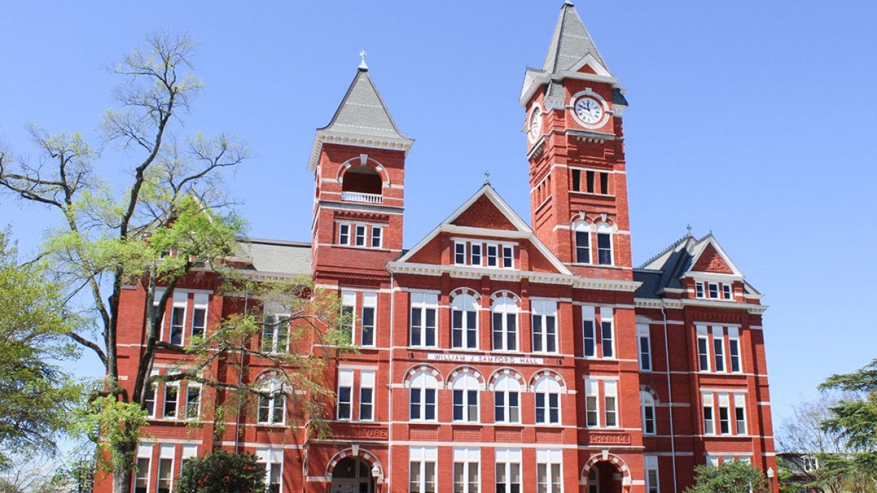 William J. Samford Hall at Auburn University in in Auburn, Alabama.