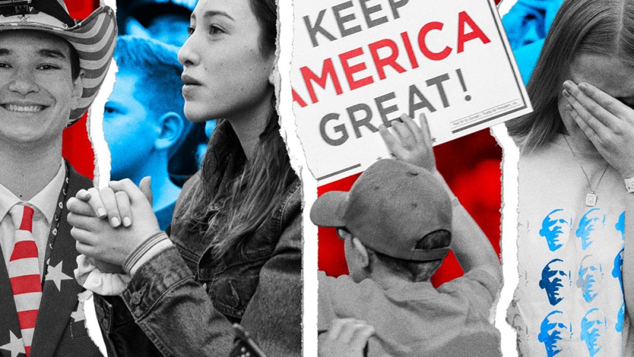 A custom collage illustration showing Gen Z individuals and concepts of their advocacies and protests.