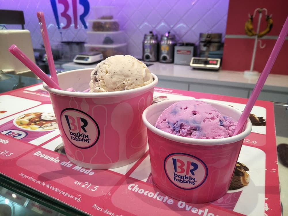 Baskin Robbins ice cream display for sale.