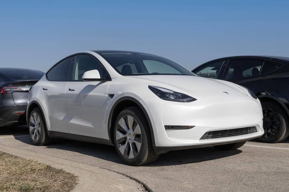 Tesla Model Y EV electric vehicle display