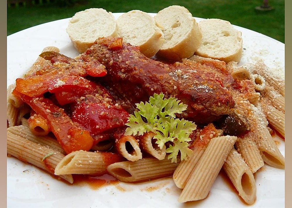 Slow Cooker Sausage with Sauce