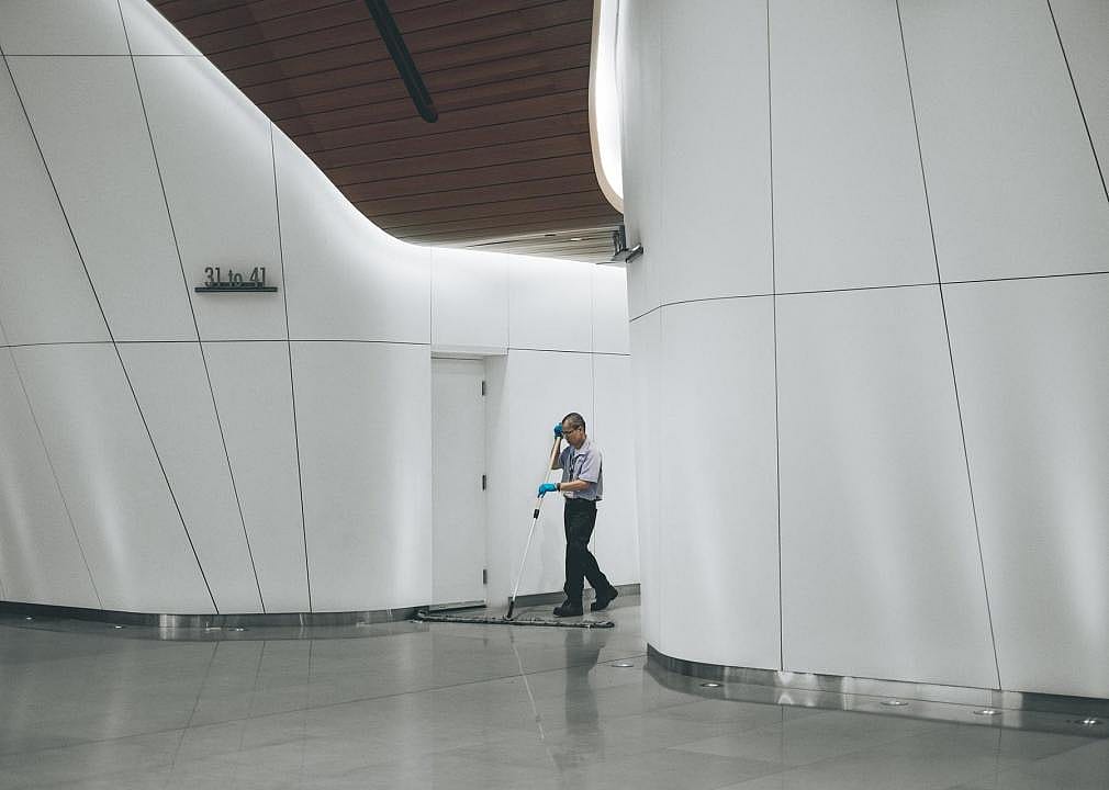 #10. Janitors and cleaners, except maids and housekeeping cleaners
