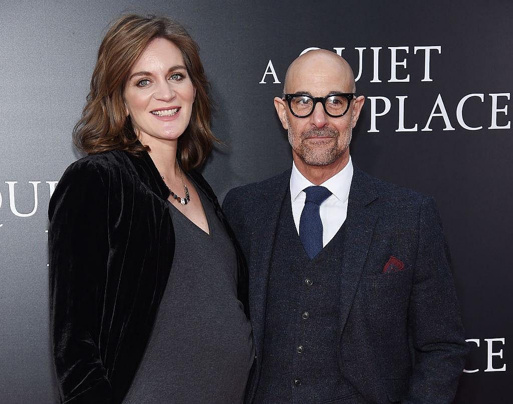 Felicity Blunt and Stanley Tucci