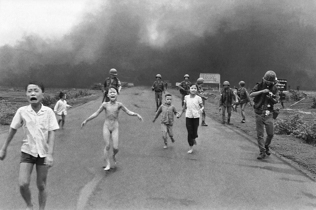 #41. Photograph of a burning girl running from a napalm attack
