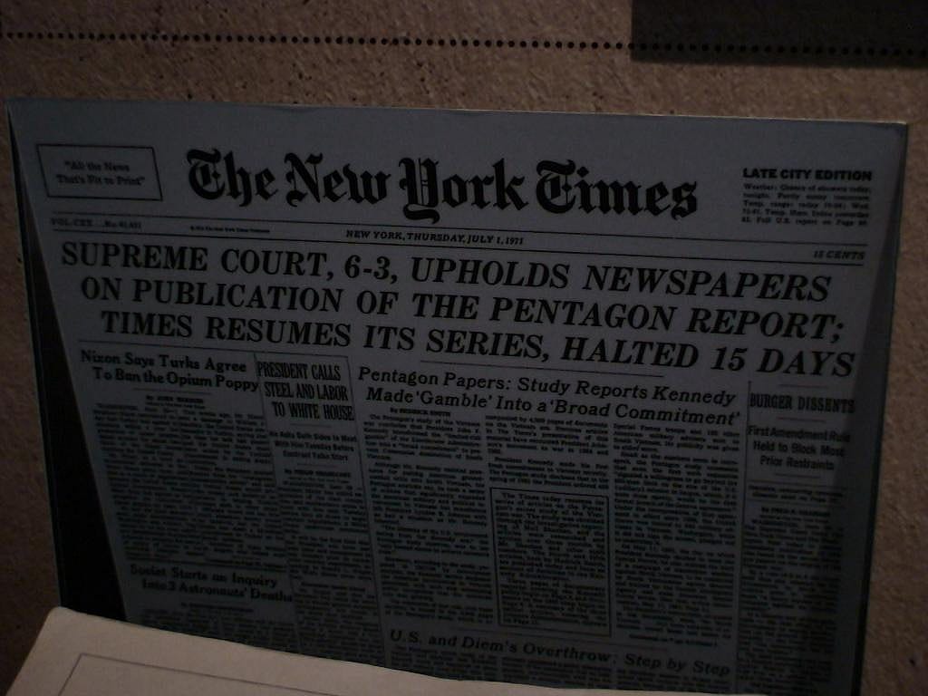 #13. Publication of the Pentagon Papers