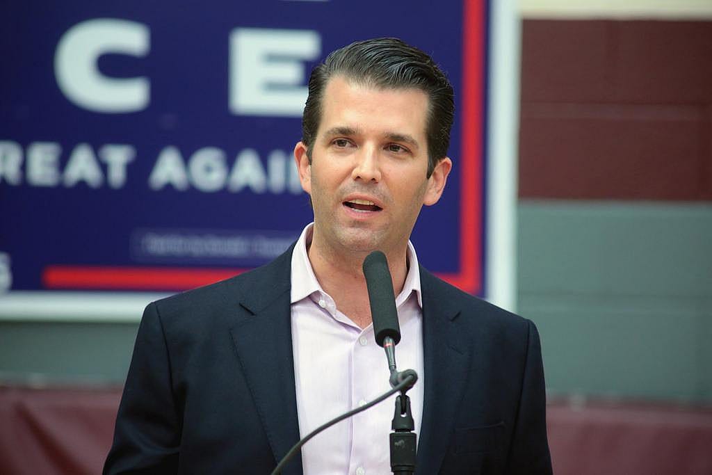 Donald Trump Jr. is caught swooning