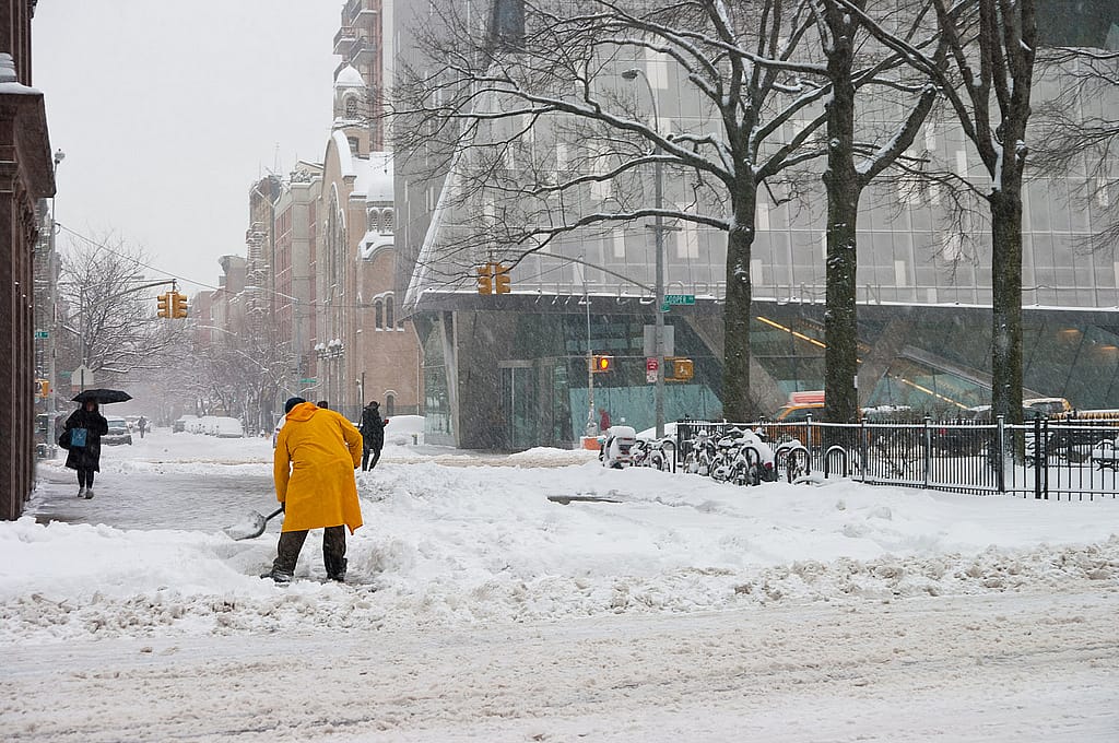 #25. Shoveling snow