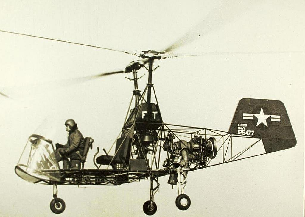 1951: First helicopter flight with a gas turbine engine