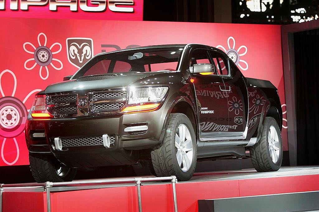The 2006 Dodge Rampage concept vehicle by Chrysler at the Chicago Auto Show February 8, 2006 in Chicago, Illinois.