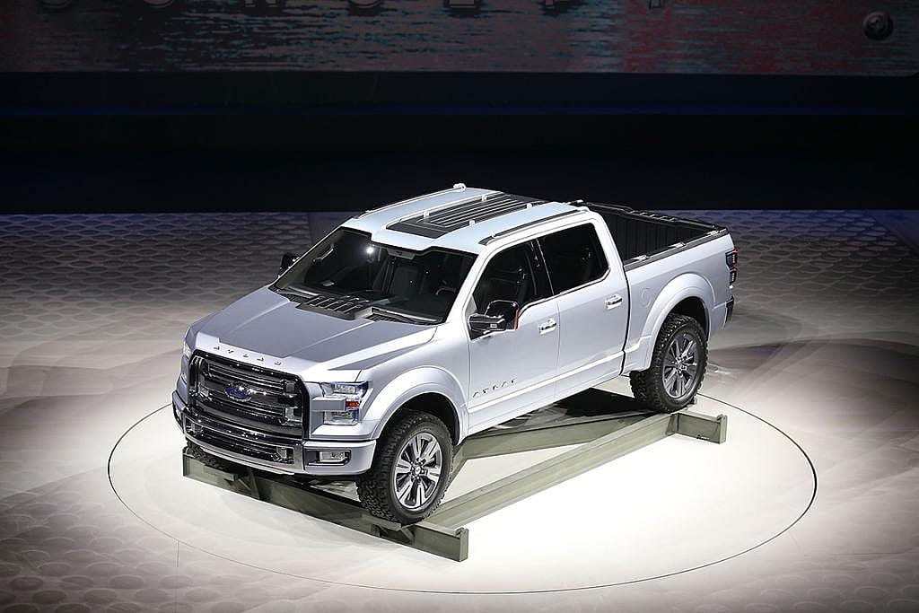 Ford introduces the Atlas Concept truck at the North American International Auto Show on January 15, 2013 in Detroit, Michigan. 