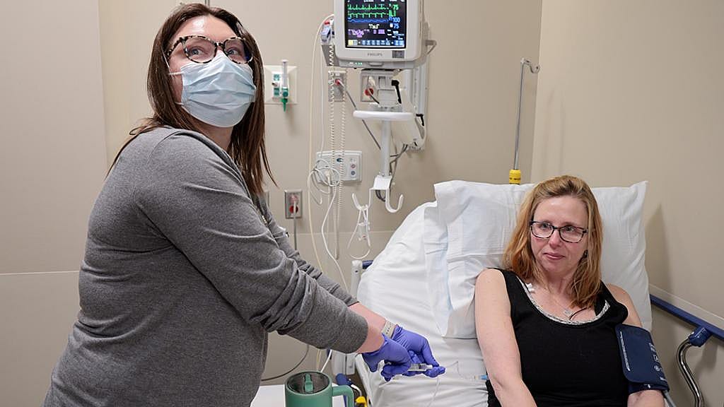 Jan Janisch-Hanzlik received an infusion of CAR T cells on June 9, 2025, at the University of Nebraska Medical Center in Omaha.