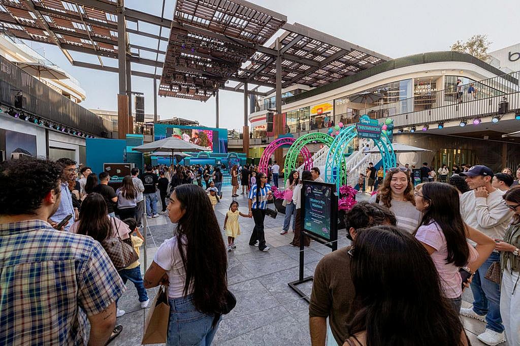 A lively outdoor pop-up event at the Westfield Century City mall in Los Angeles.