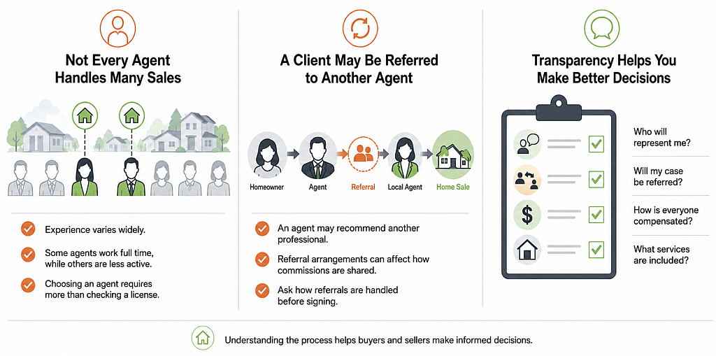 An infographic reporting on the process of choosing an agent and how to make better decisions.