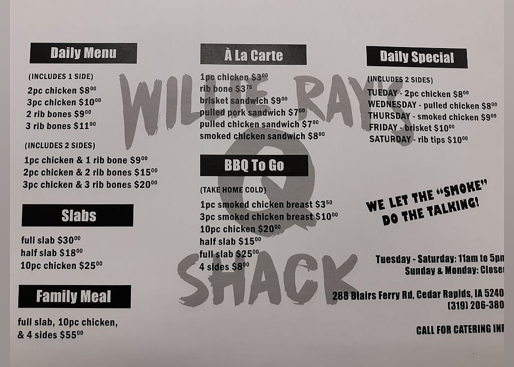 #12. Willie Rays Q Shack