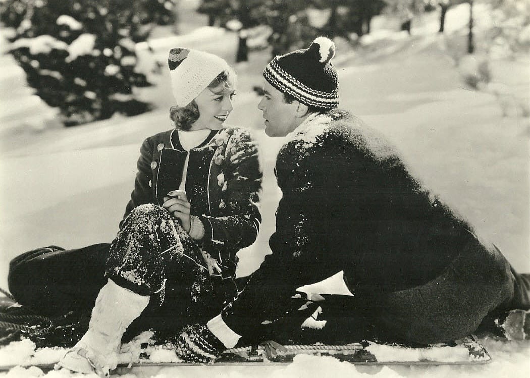 Henry Fonda and Margaret Sullavan in a scene from "The Moon's Our Home"