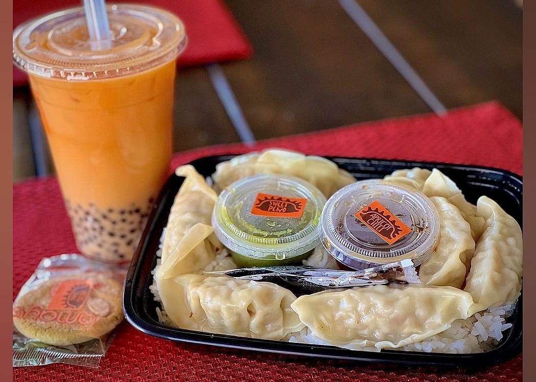 #2. Sauced Potstickers