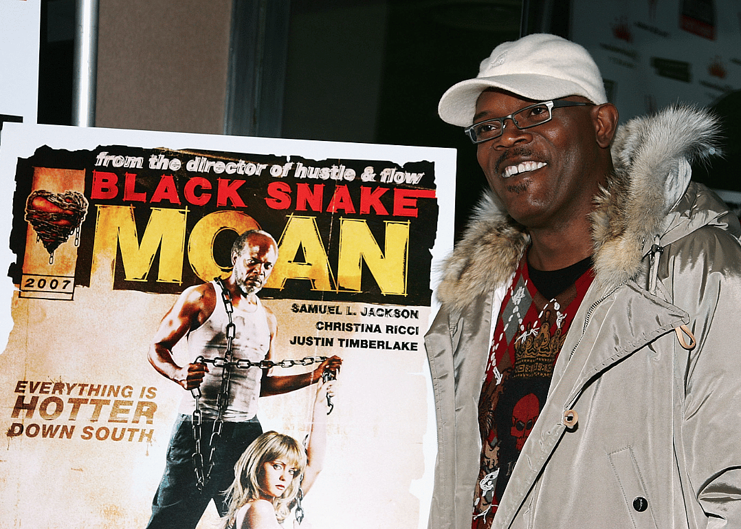 Samuel L. Jackson attends the premiere of "Black Snake Moan" in New York City.