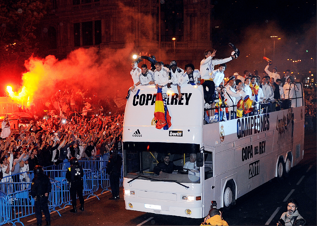 Sergio Ramos drops the cup