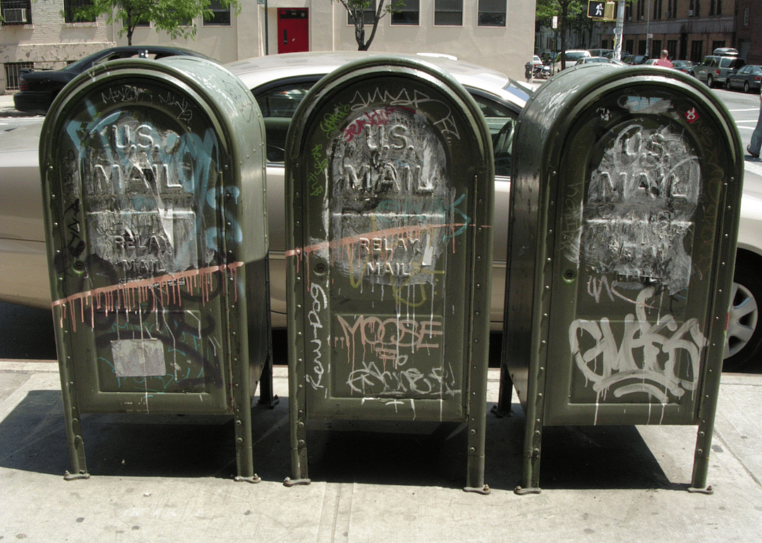 Fewer mailboxes