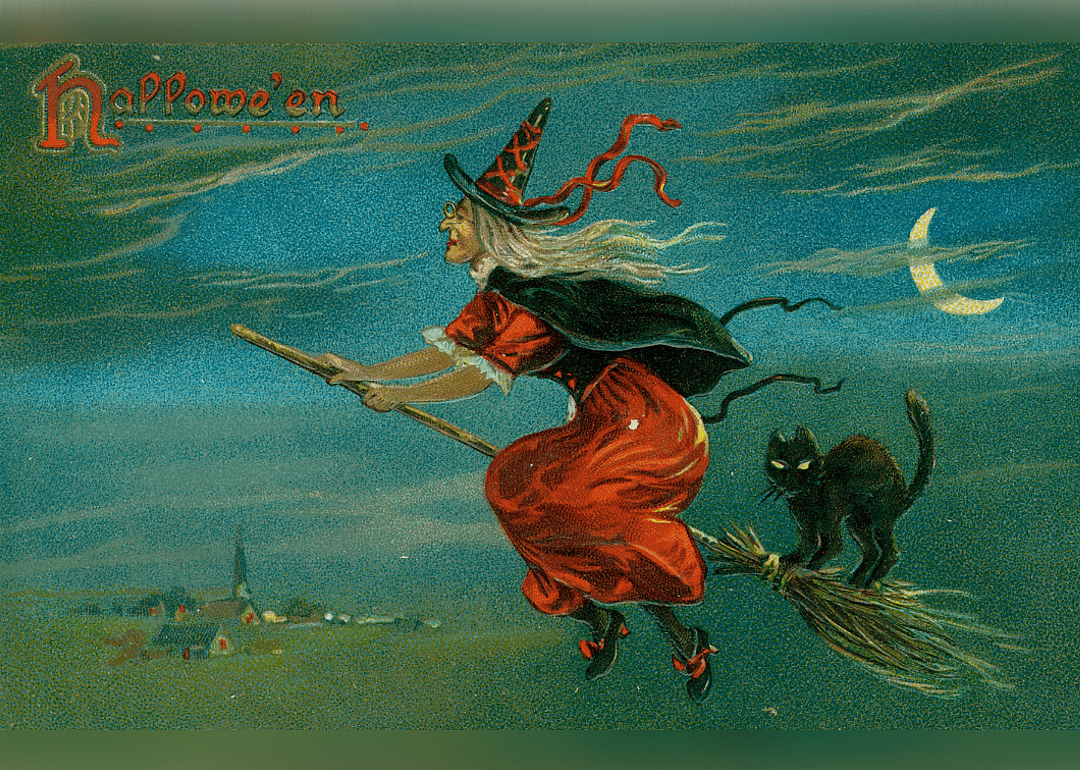 1620–90s: Pilgrim fear of witches popularizes black cat symbol