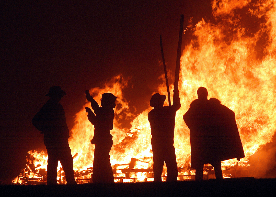The origin of the word bonfire is quite creepy.