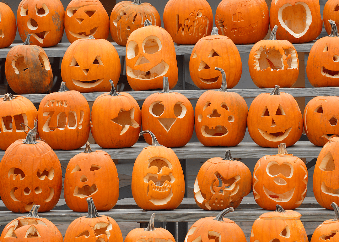The record for the most pumpkins carved in an hour was set on a TV show.