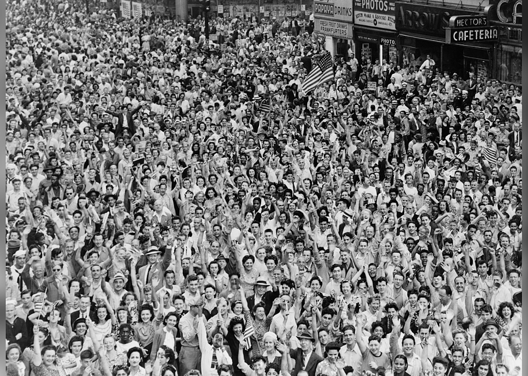 1945 answer: Victory over Japan announced