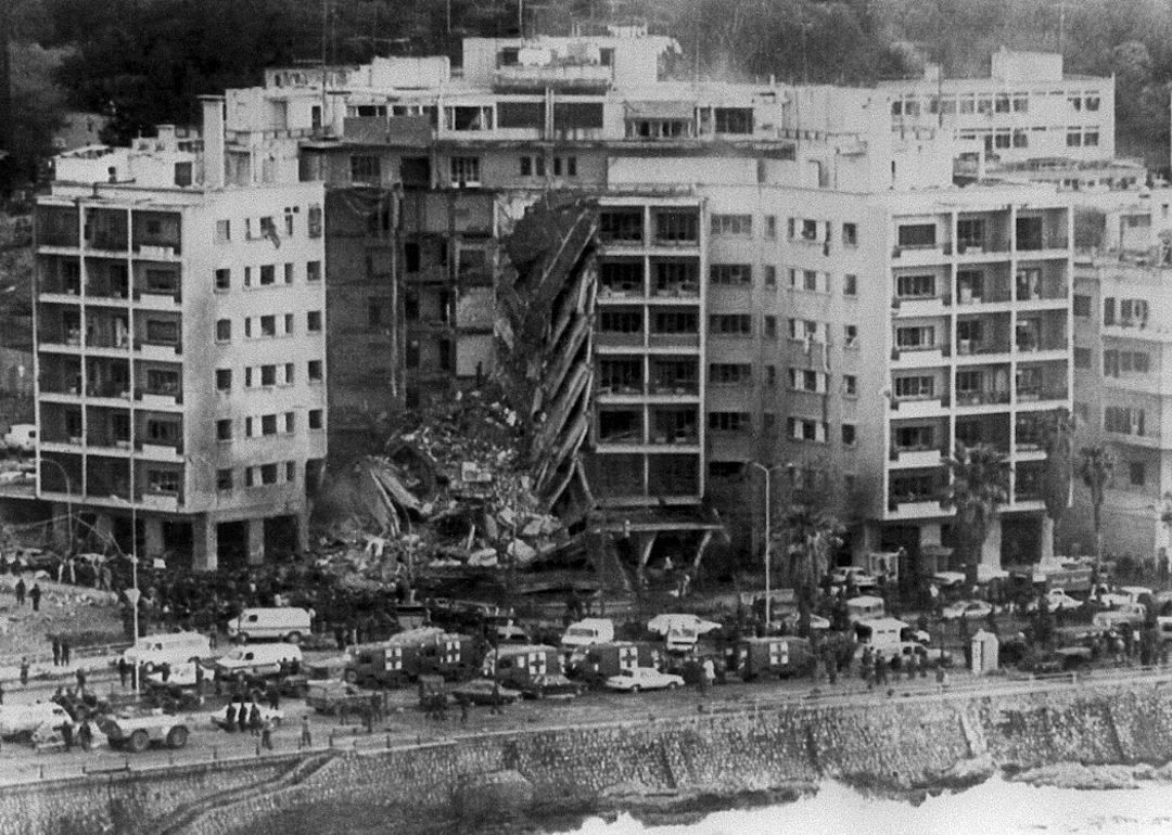 1983 answer: U.S. Embassy in Beirut bombed
