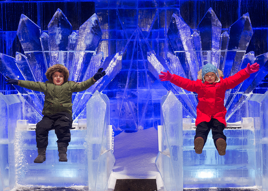 Ice thrones at Hyde Park's Winter Wonderland