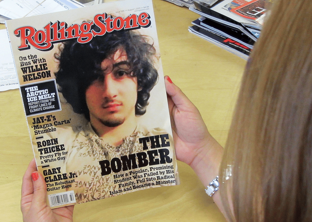 2013: Rolling Stone put the Boston Marathon bomber on the cover