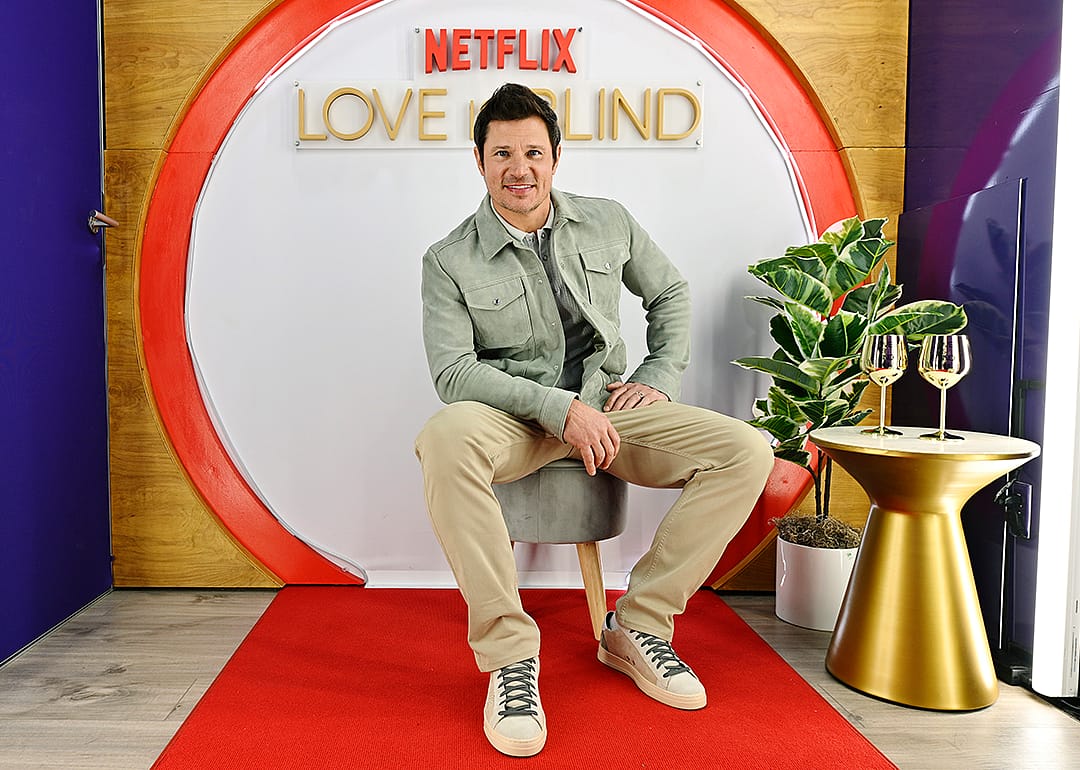 Nick Lachey and "Love Is Blind" cast celebrate Netflix's first live reunion.