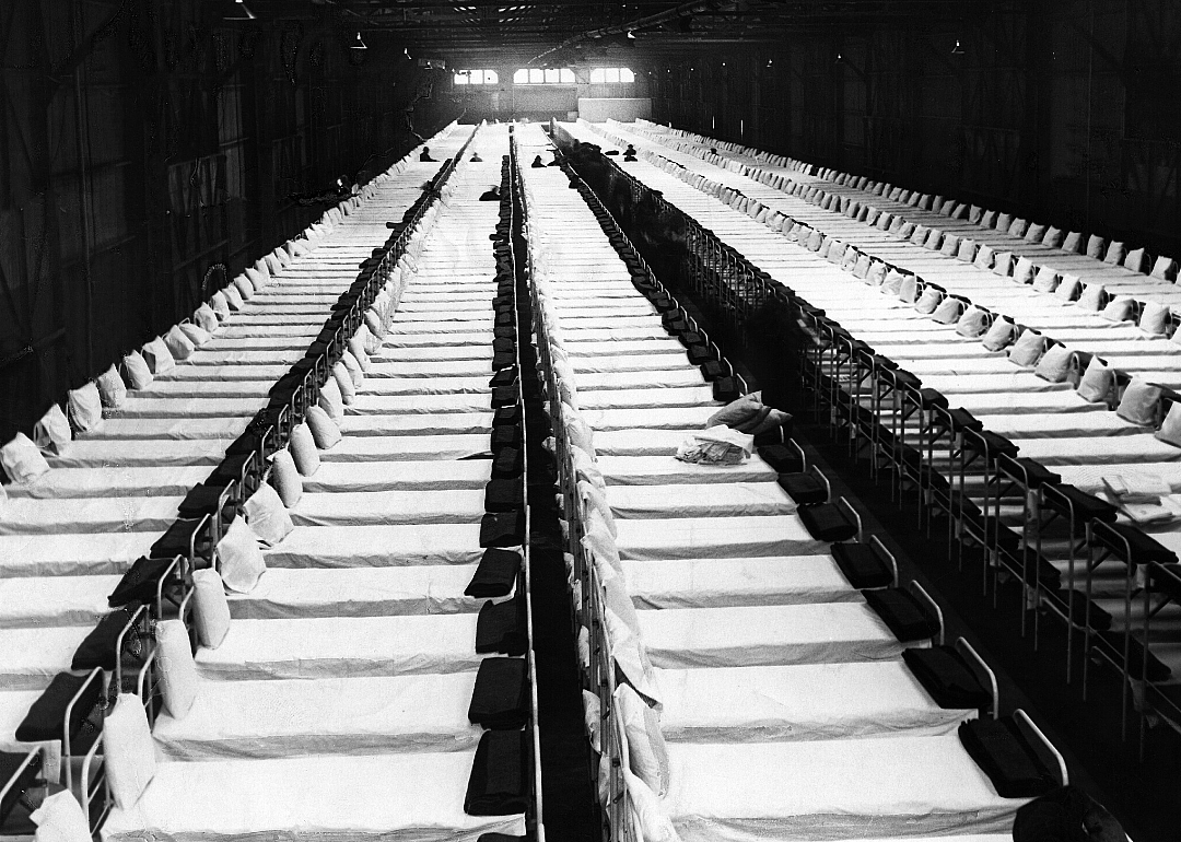 Dormitory for the homeless in New York in 1930
