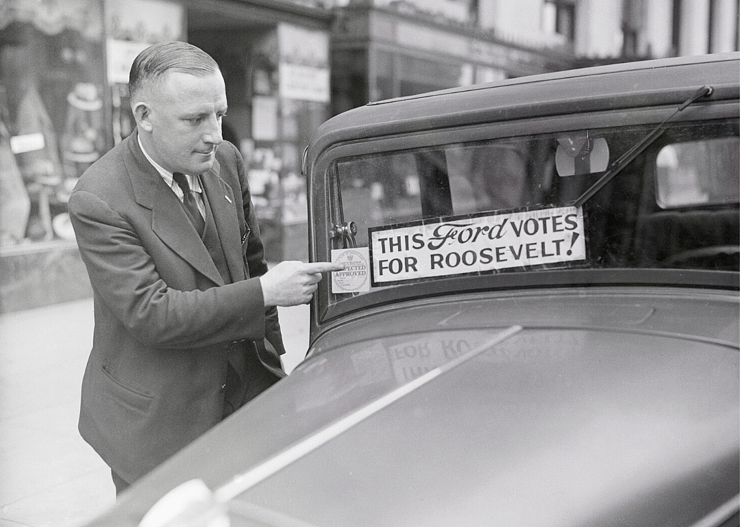 Ford owner signals support for Roosevelt prior to 1932 election