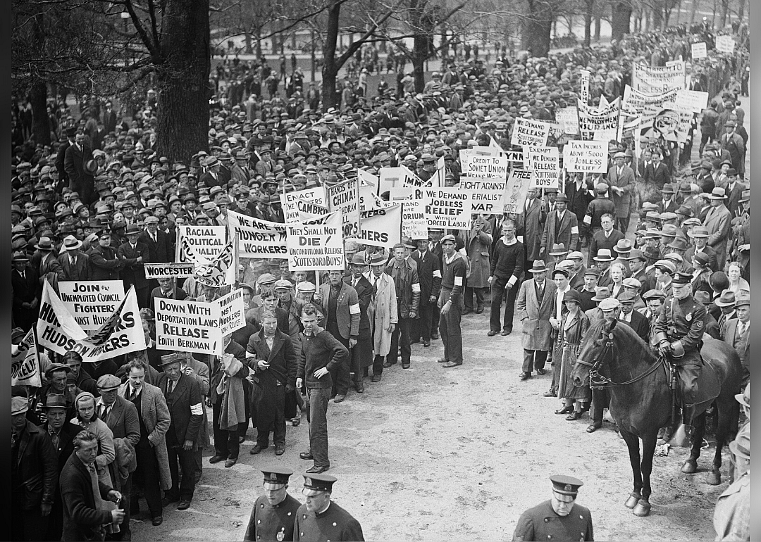 Unemployed protests