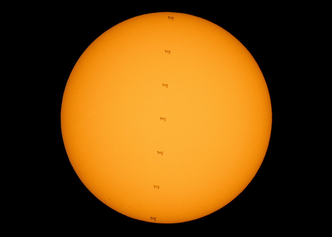 ISS solar transit